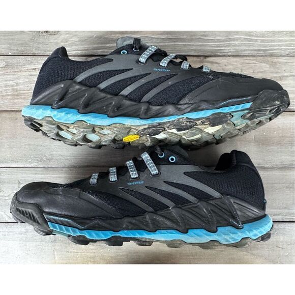 Merrell All Out Peak Trail Running Hiking Black Outdoor Shoes Woman’s‎ Size 11 - Picture 7 of 14